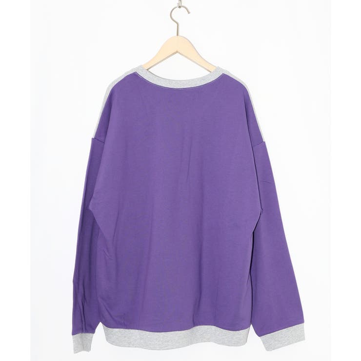 こたつから出たくないクマ柄 配色裏毛プルオーバー | ScoLar | 詳細画像15 