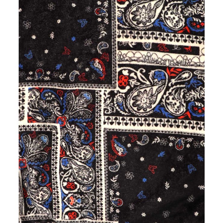 ランダムバンダナ柄 双面フランネルブルゾン | ScoLar | 詳細画像8 