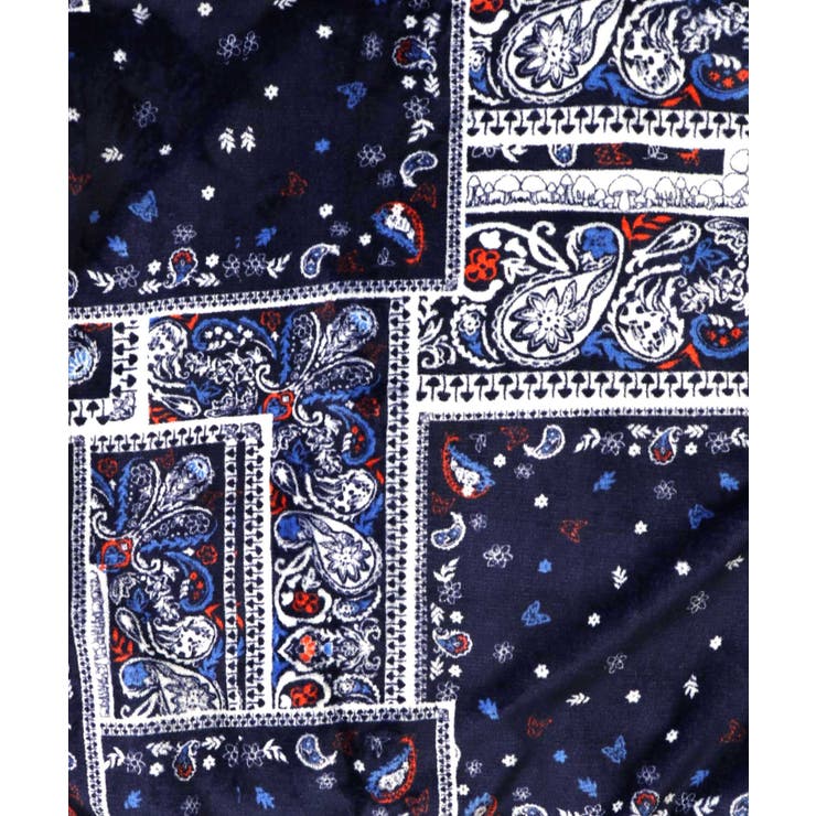 ランダムバンダナ柄 双面フランネルブルゾン | ScoLar | 詳細画像10 