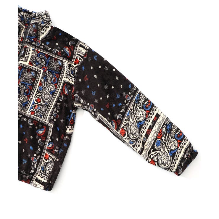 ランダムバンダナ柄 双面フランネルブルゾン | ScoLar | 詳細画像12 