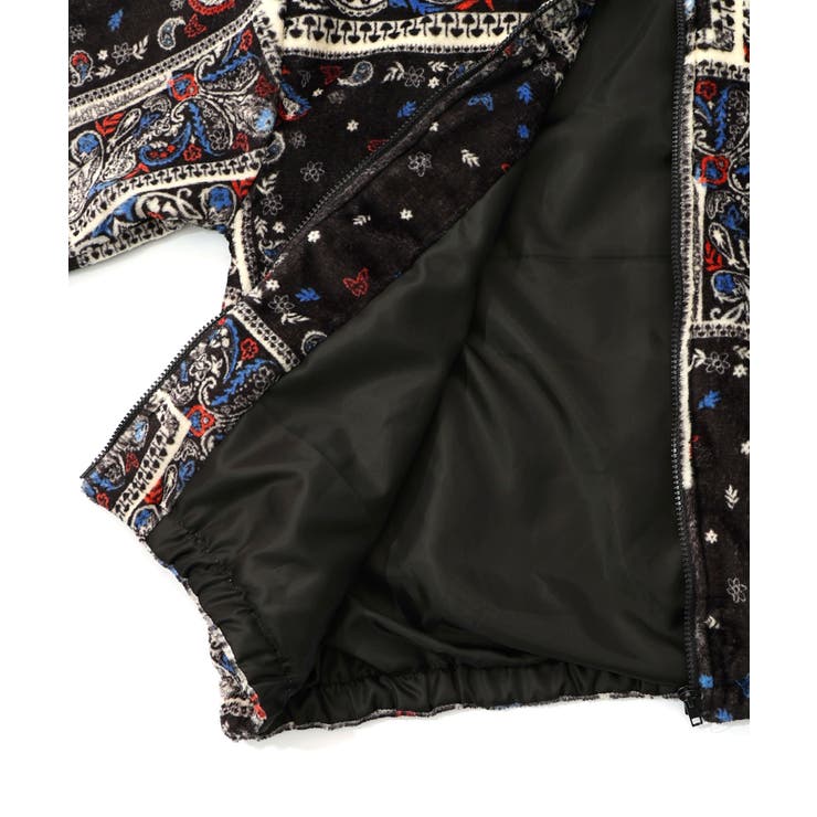 ランダムバンダナ柄 双面フランネルブルゾン | ScoLar | 詳細画像14 