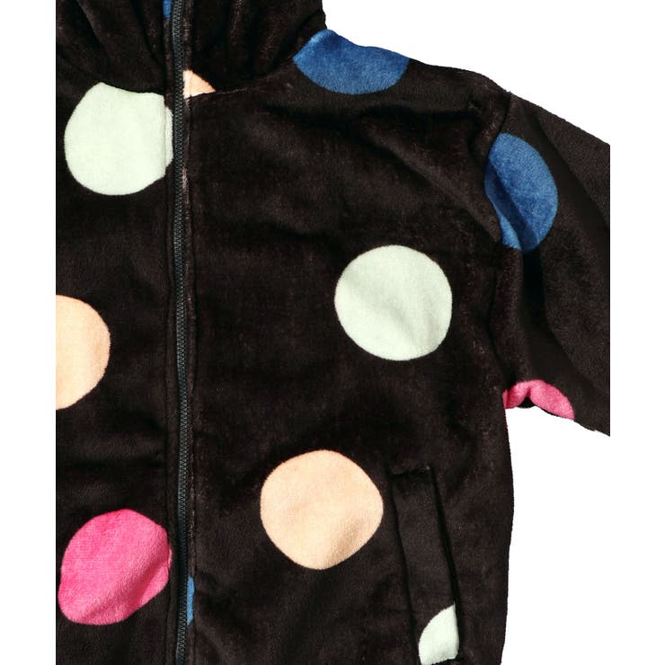 カラフルドット柄 双面フランネルブルゾン | ScoLar | 詳細画像9 