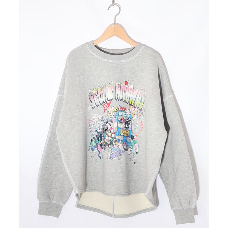 杢グレー | スカラーハイウェイ ヴィンテージ風プルオーバー | ScoLar