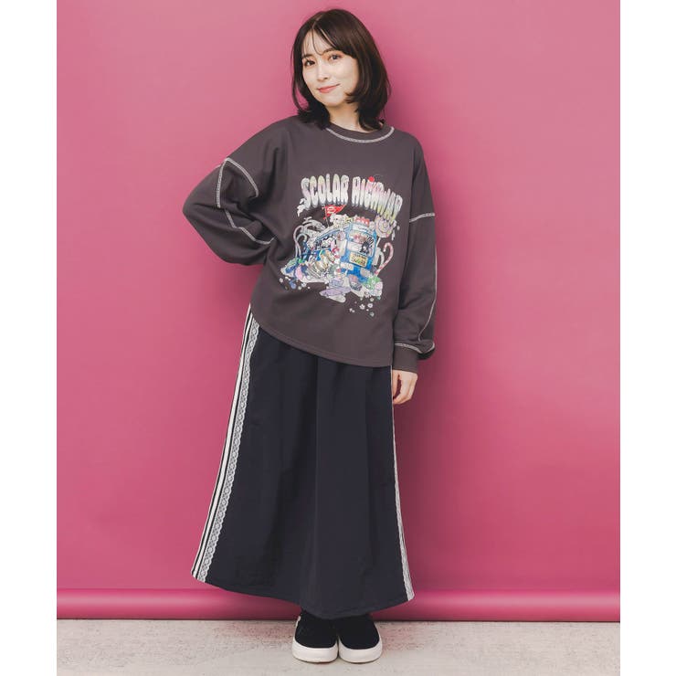 スカラーハイウェイ ヴィンテージ風プルオーバー | ScoLar | 詳細画像1 