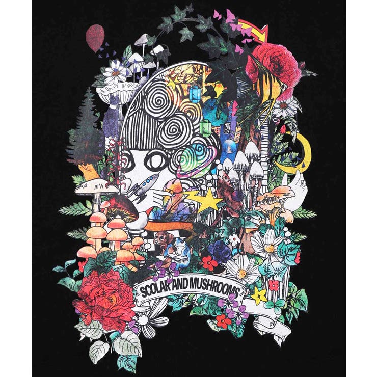 ミニ裏毛×起毛レースきのこ柄レイヤード風チュニック | ScoLar | 詳細画像11 