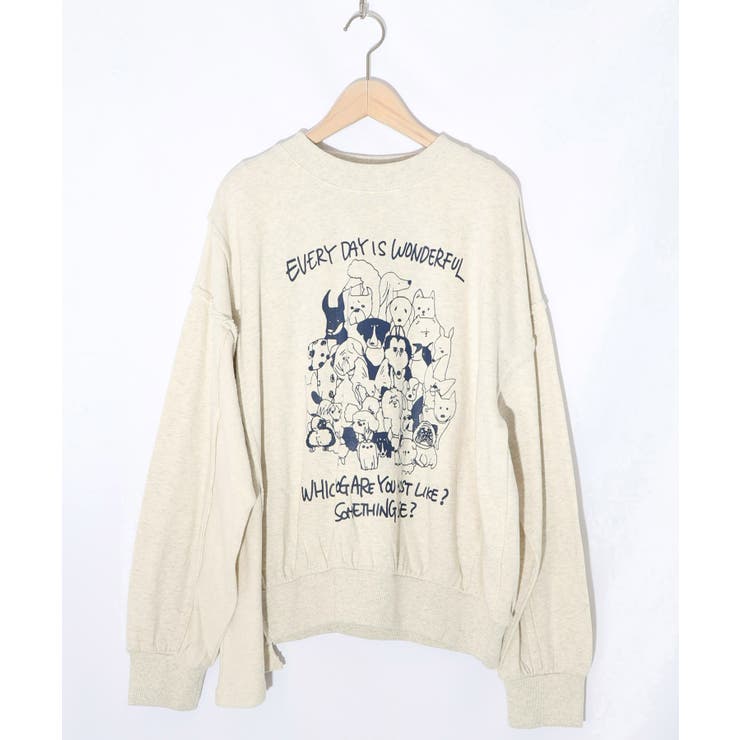 オートミール | 毎日がわんダフル柄アシメプルオーバー | ScoLar