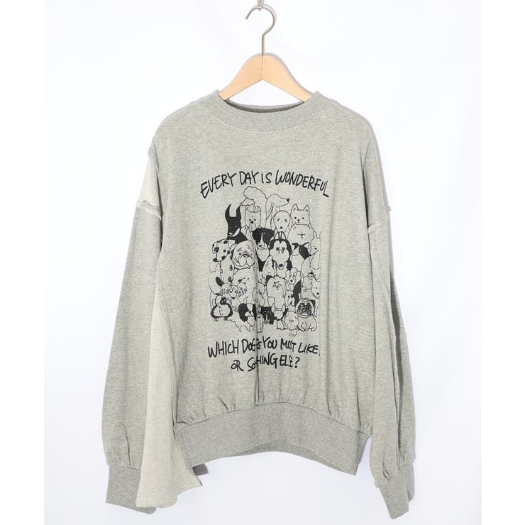 毎日がわんダフル柄アシメプルオーバー | ScoLar | 詳細画像8 