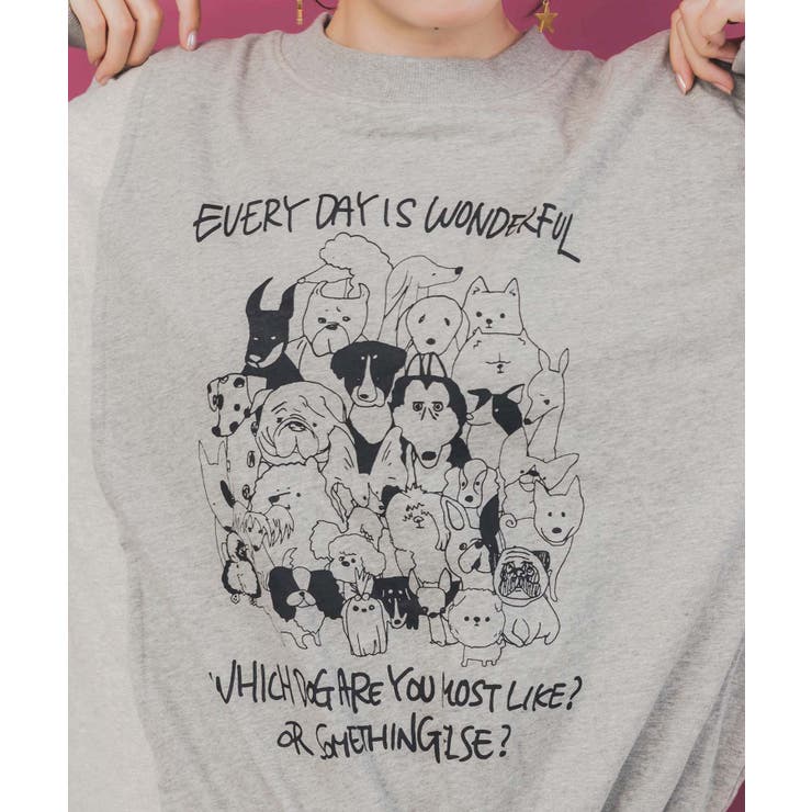 毎日がわんダフル柄アシメプルオーバー | ScoLar | 詳細画像6 