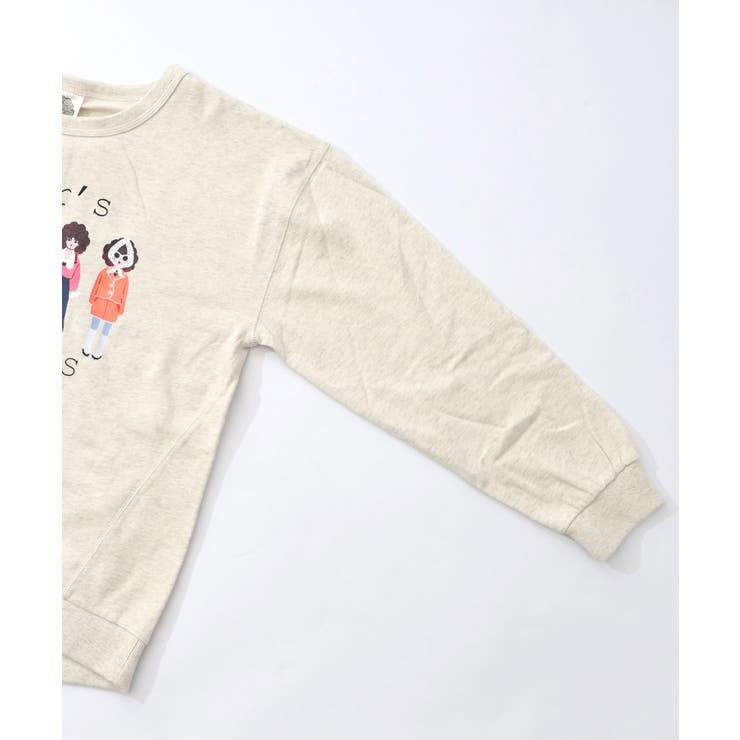 アームウォーマー付き レトロ柄裏毛プルオーバー | ScoLar | 詳細画像18 