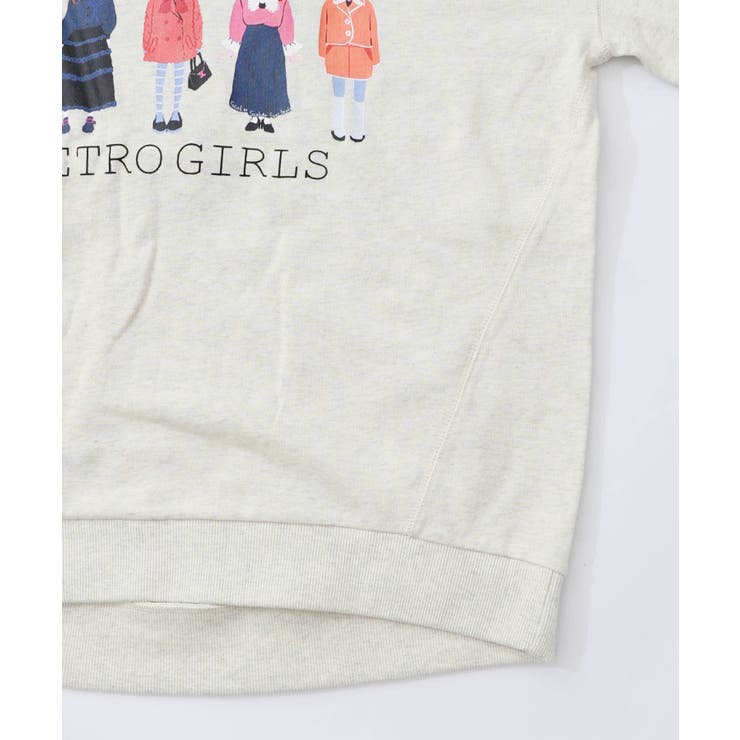 アームウォーマー付き レトロ柄裏毛プルオーバー | ScoLar | 詳細画像19 