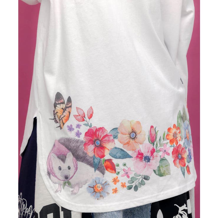 後ろ裾ウサギ＆花柄ロンT | ScoLar | 詳細画像6 