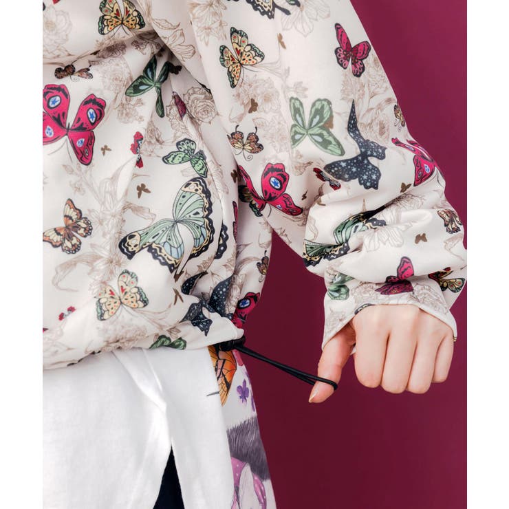 蝶総柄カーディガン | ScoLar | 詳細画像7 