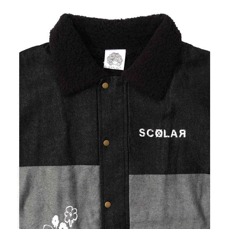 落書きモザイク柄デニム×ボアジャケット | ScoLar | 詳細画像27 
