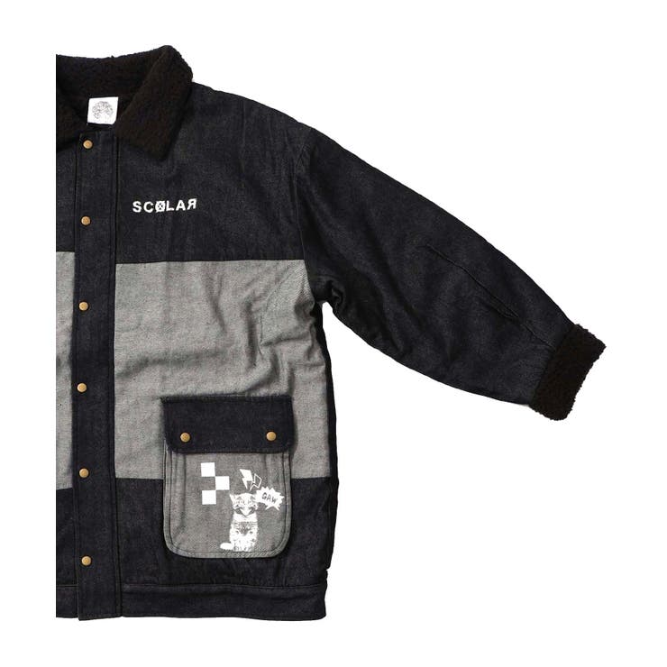 落書きモザイク柄デニム×ボアジャケット | ScoLar | 詳細画像28 