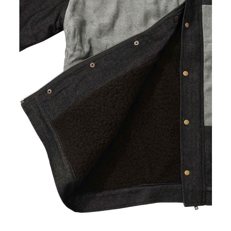 落書きモザイク柄デニム×ボアジャケット | ScoLar | 詳細画像31 