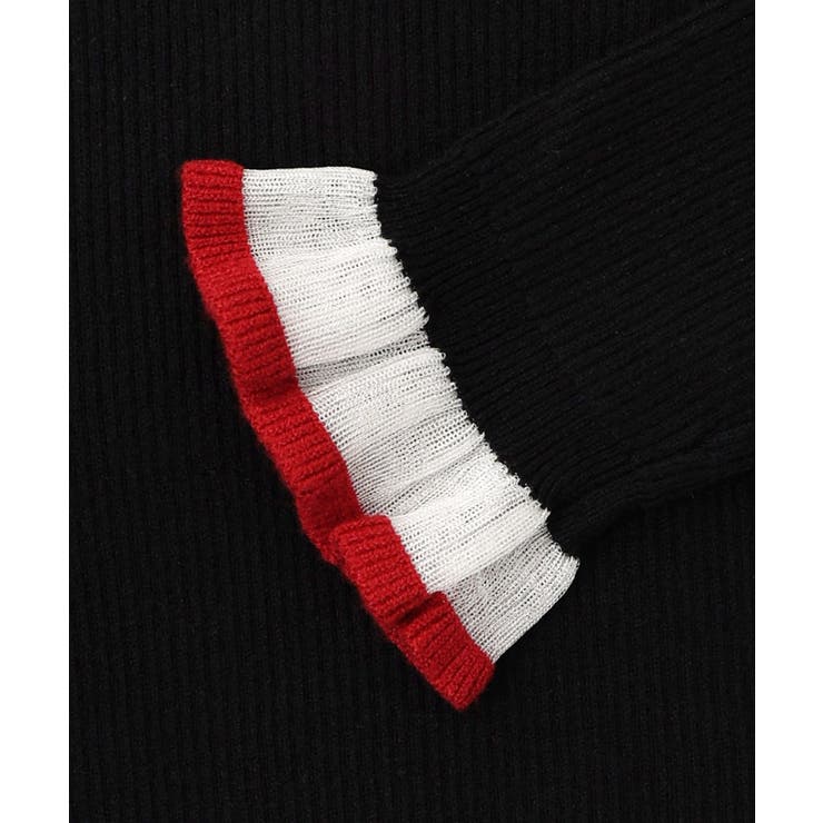 シアー×ニット 切替トップス | ScoLar | 詳細画像8 