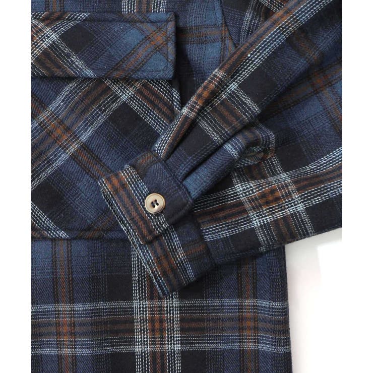 わんコレ柄ネルチェック×ボアシャツアウター | ScoLar | 詳細画像15 