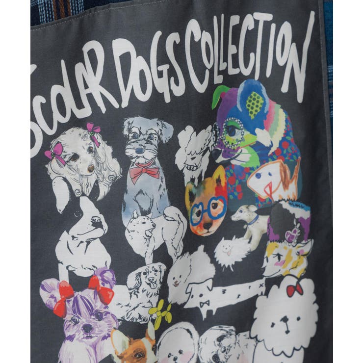 わんコレ柄ネルチェック×ボアシャツアウター | ScoLar | 詳細画像6 