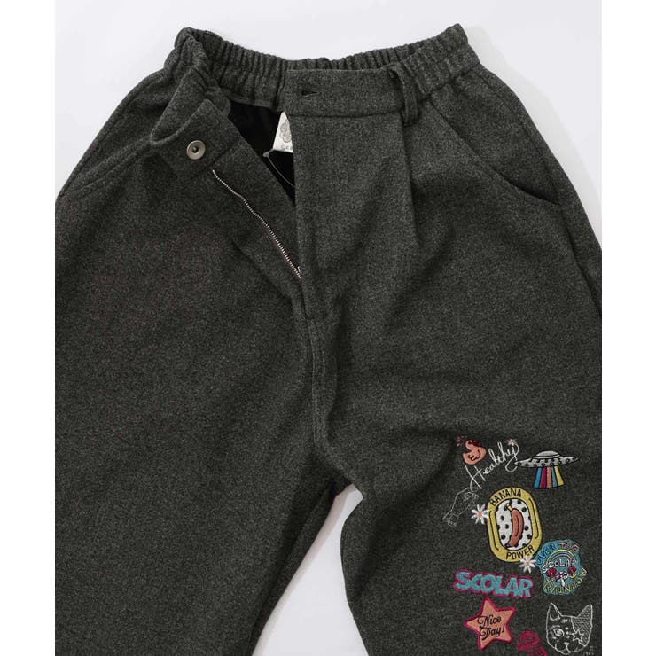 POP刺繍起毛あったかパンツ | ScoLar | 詳細画像2 