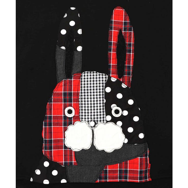 パッチワークラビルアップリケ裏毛チュニック | ScoLar | 詳細画像10 