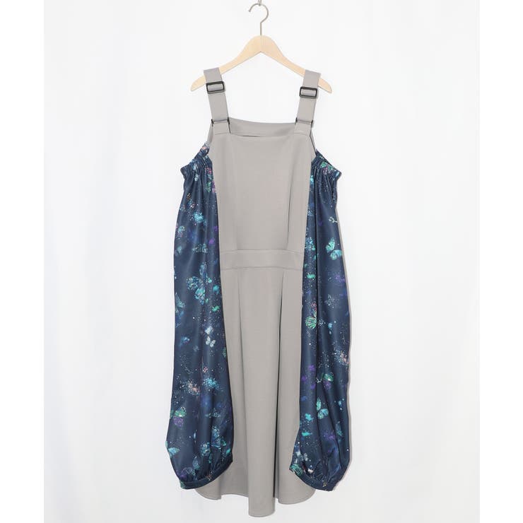 宇宙蝶柄×ジャージ生地 ジャンパースカート | ScoLar | 詳細画像15 