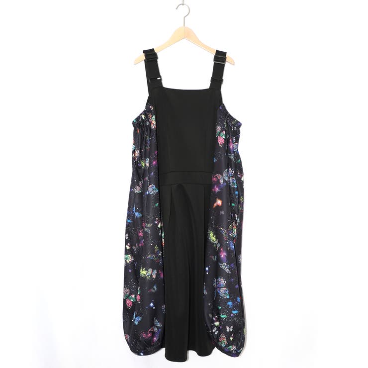 宇宙蝶柄×ジャージ生地 ジャンパースカート | ScoLar | 詳細画像17 