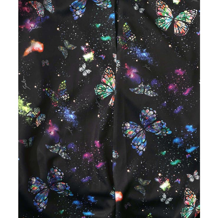 宇宙蝶柄×ジャージ生地 ジャンパースカート | ScoLar | 詳細画像18 