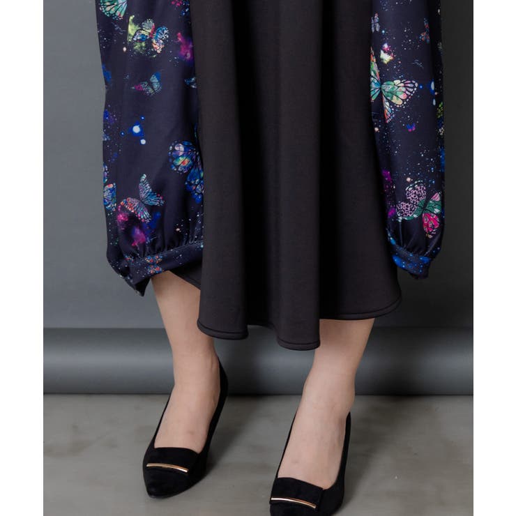 宇宙蝶柄×ジャージ生地 ジャンパースカート | ScoLar | 詳細画像6 