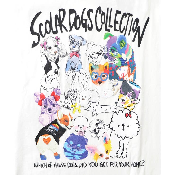 スカラーわんちゃんコレクション柄ロンT | ScoLar | 詳細画像9 