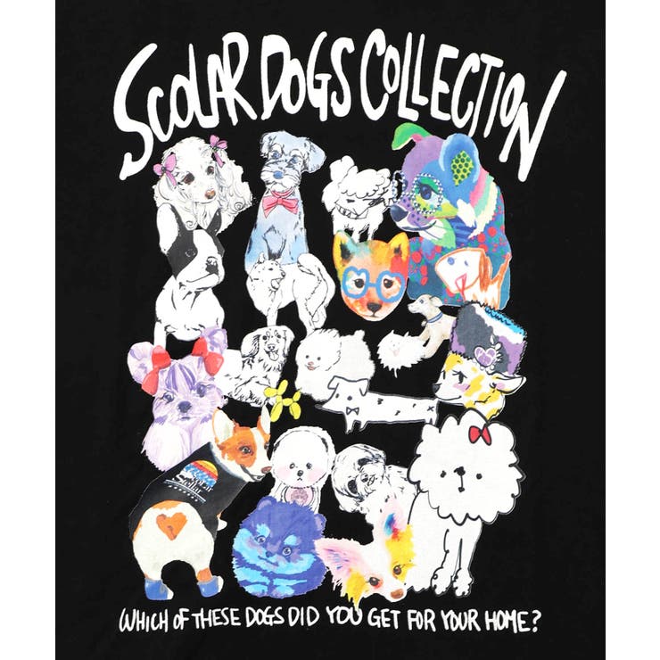 スカラーわんちゃんコレクション柄ロンT | ScoLar | 詳細画像10 