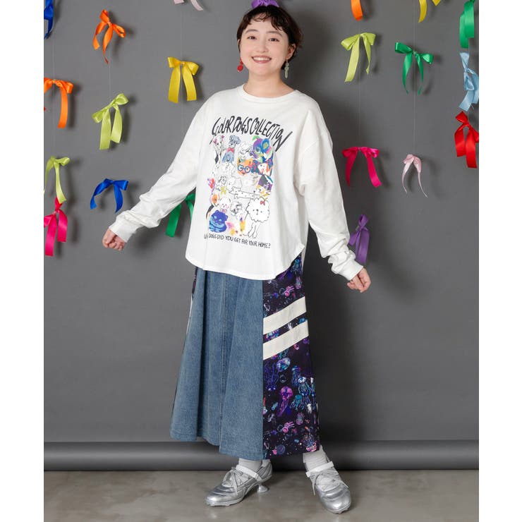 スカラーわんちゃんコレクション柄ロンT | ScoLar | 詳細画像1 