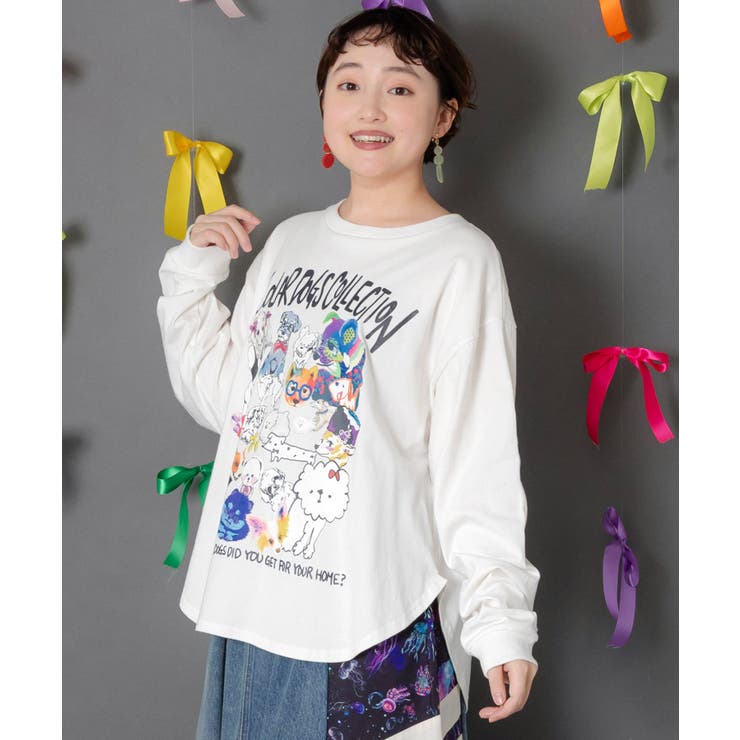 スカラーわんちゃんコレクション柄ロンT | ScoLar | 詳細画像2 