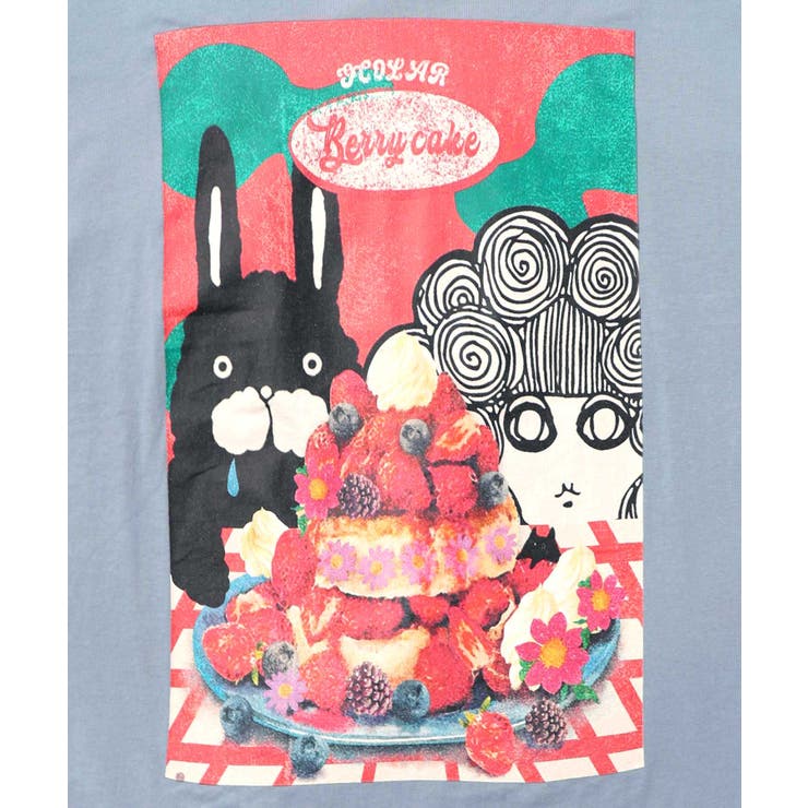 ベリーパンケーキ柄 メロー加工プルオーバー | ScoLar | 詳細画像8 