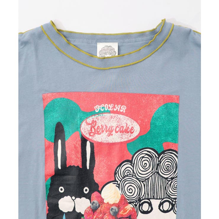 ベリーパンケーキ柄 メロー加工プルオーバー | ScoLar | 詳細画像9 