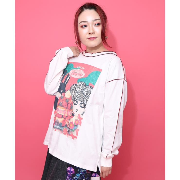 ベリーパンケーキ柄 メロー加工プルオーバー | ScoLar | 詳細画像2 