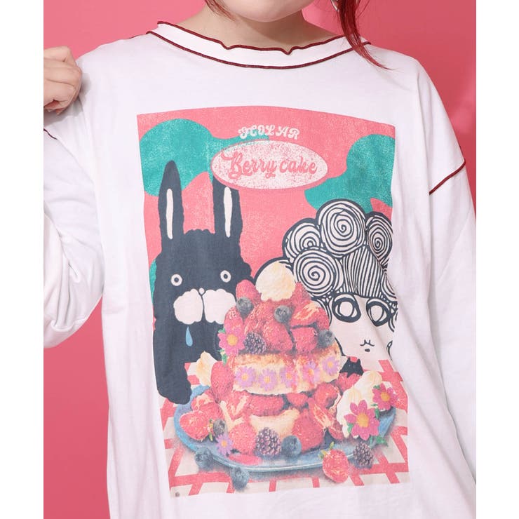 ベリーパンケーキ柄 メロー加工プルオーバー | ScoLar | 詳細画像5 