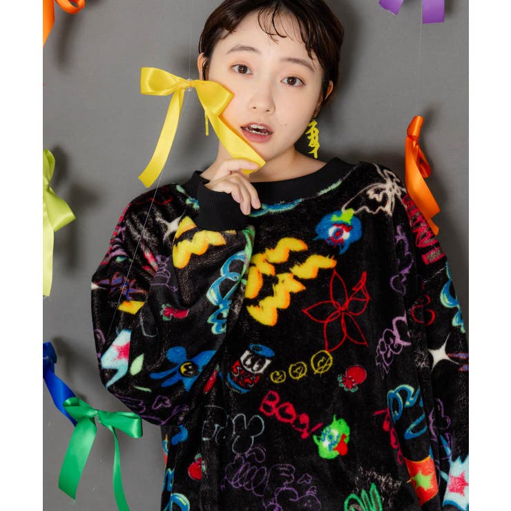 ブラック | 3柄展開両面フランネルプルオーバー | ScoLar