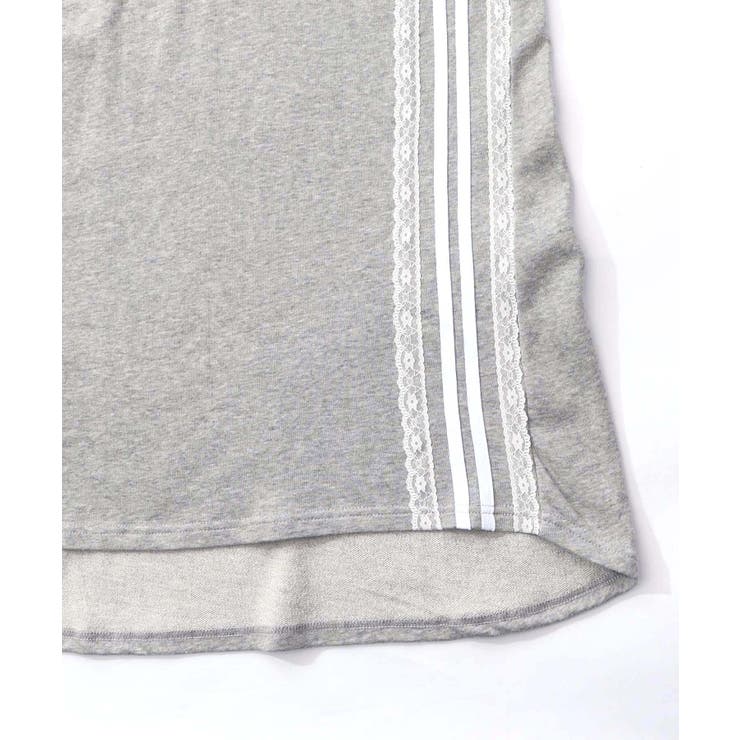 レースライン×ロック柄ミニ裏毛ワンピース | ScoLar | 詳細画像14 