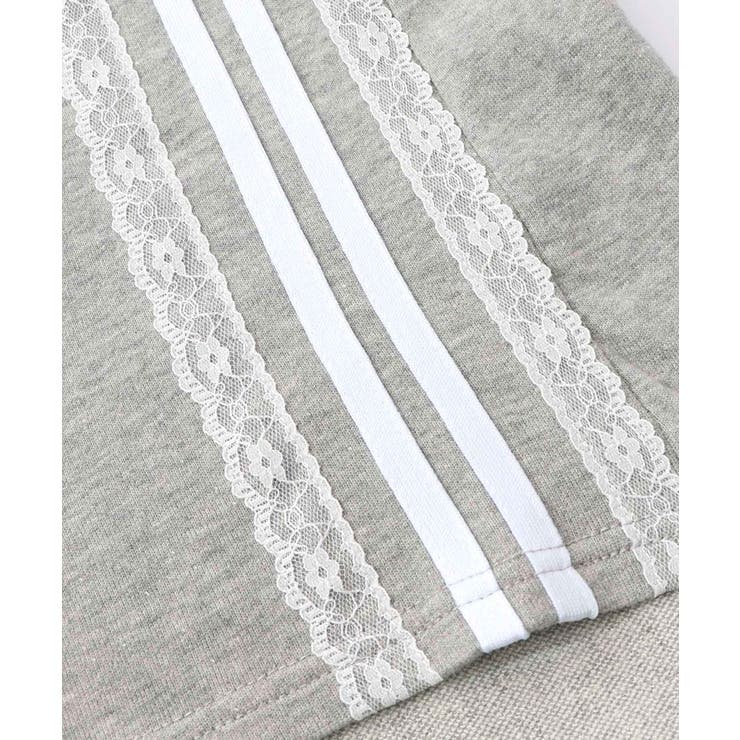 レースライン×ロック柄ミニ裏毛ワンピース | ScoLar | 詳細画像15 