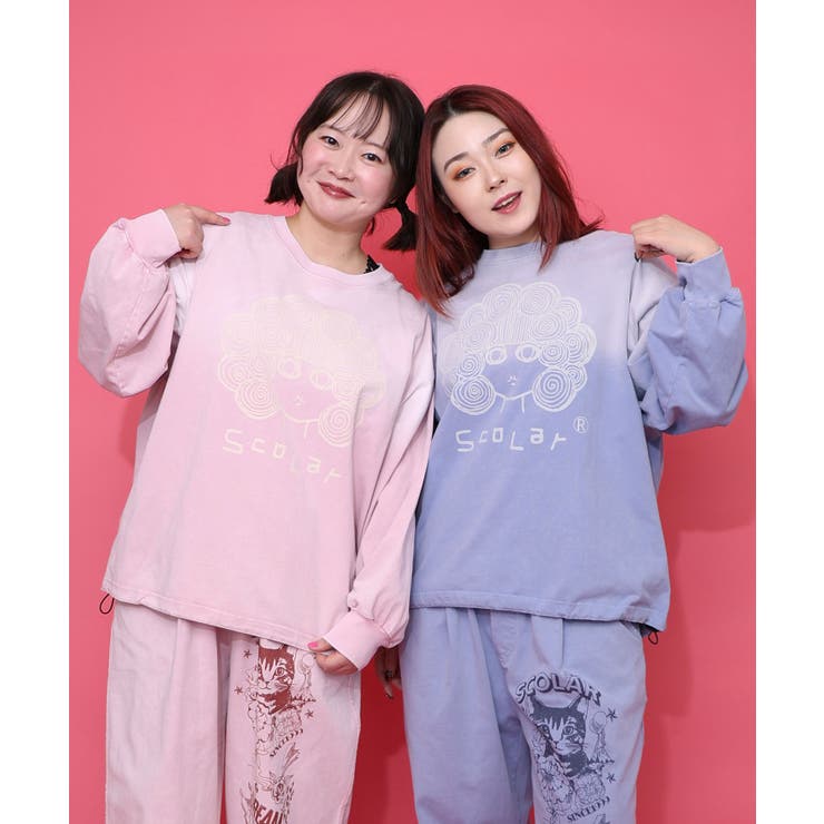 スカラーちゃん柄ヴィンテージ風プルオーバー | ScoLar | 詳細画像1 