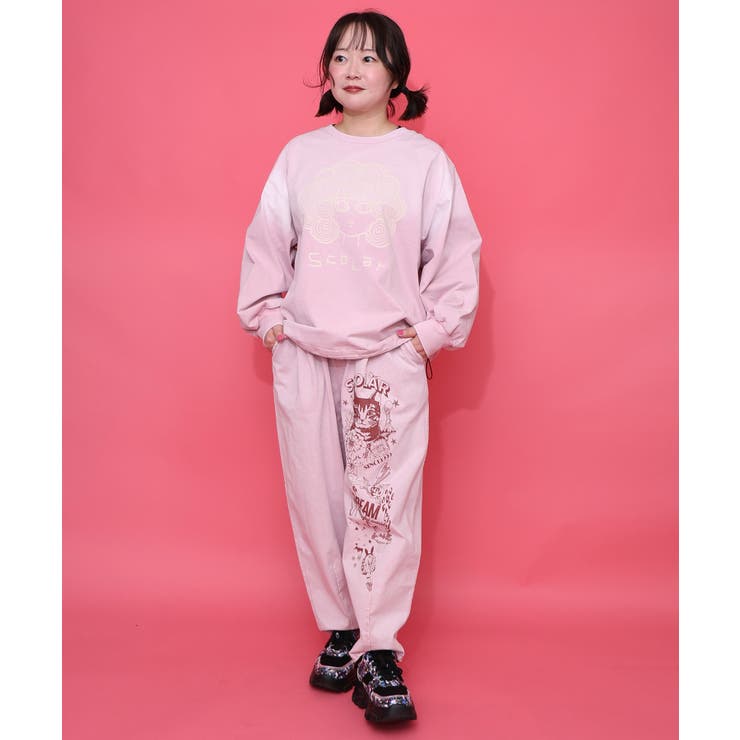 スカラーちゃん柄ヴィンテージ風プルオーバー | ScoLar | 詳細画像10 