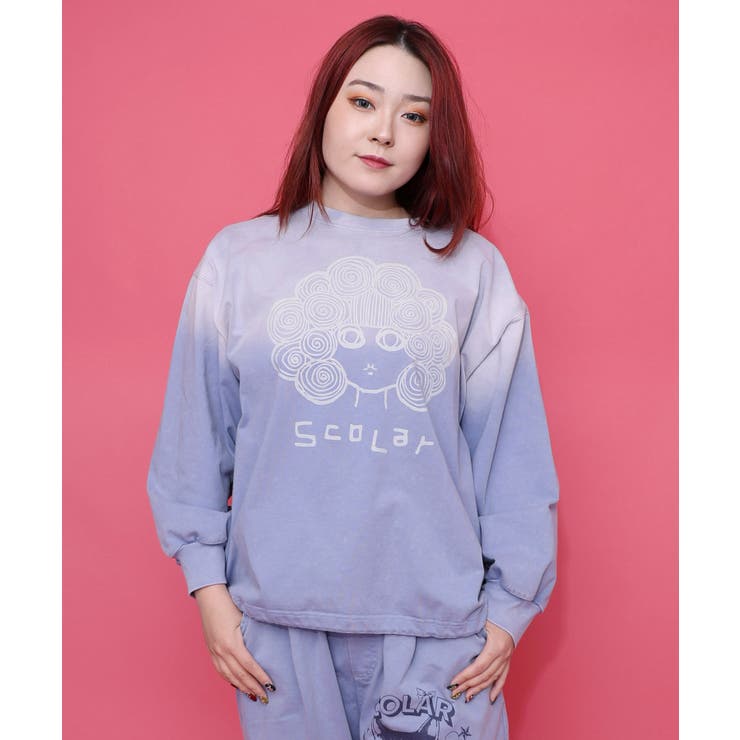 スカラーちゃん柄ヴィンテージ風プルオーバー | ScoLar | 詳細画像4 