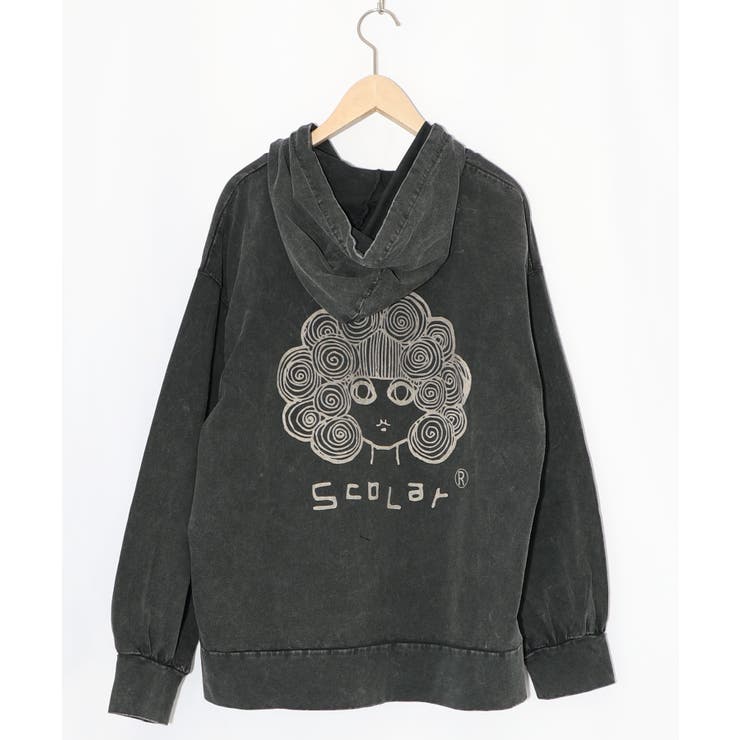 スカラーちゃん柄ヴィンテージ風パーカー | ScoLar | 詳細画像10 