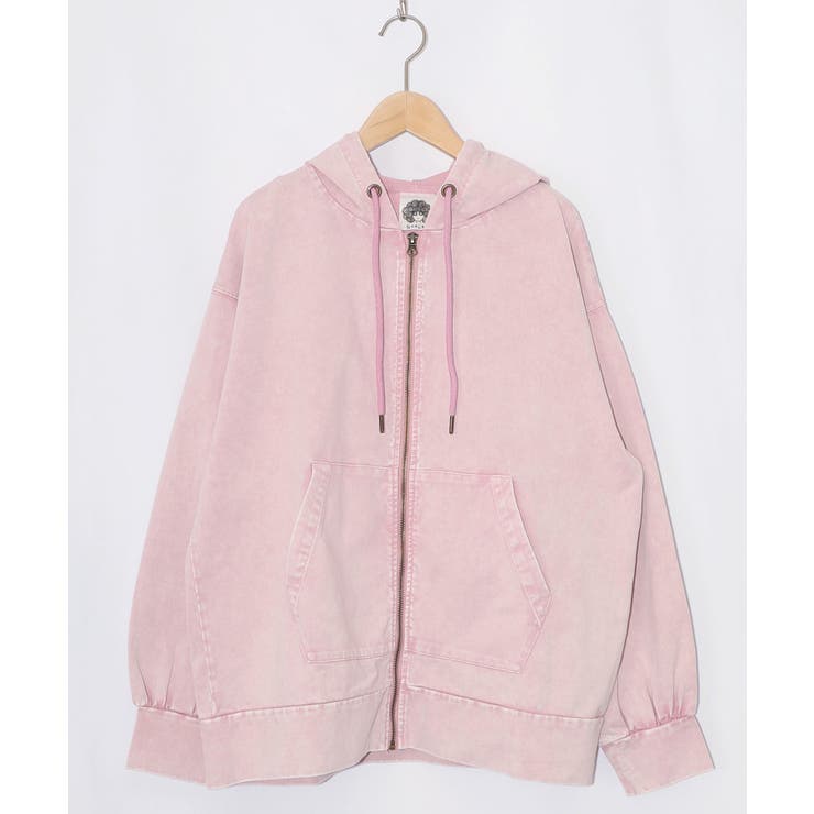 ピンク | スカラーちゃん柄ヴィンテージ風パーカー | ScoLar