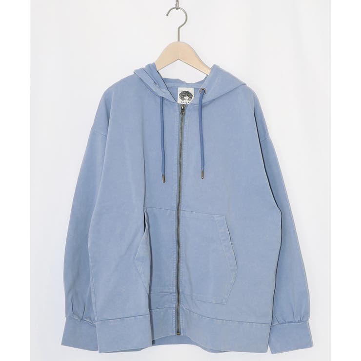 ブルー | スカラーちゃん柄ヴィンテージ風パーカー | ScoLar