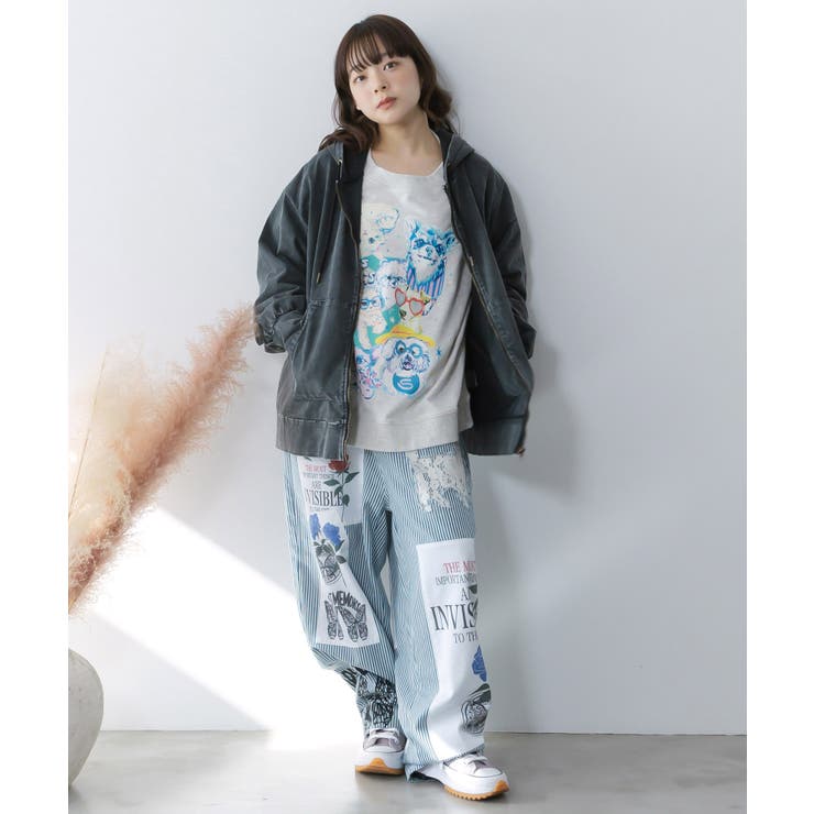 スカラーちゃん柄ヴィンテージ風パーカー | ScoLar | 詳細画像2 