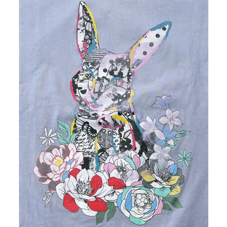 パッチワークウサギ柄ヴィンテージ風プルオーバー | ScoLar | 詳細画像12 