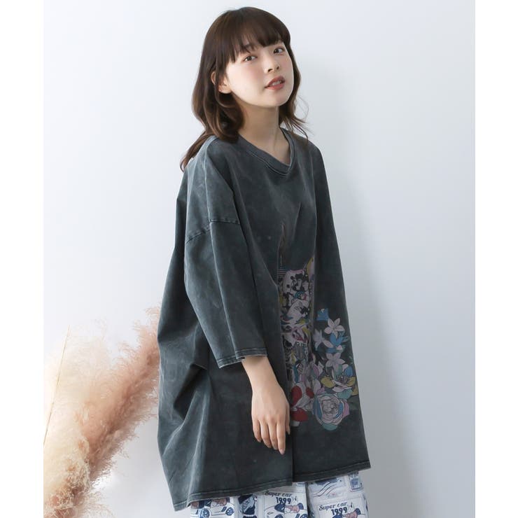 パッチワークウサギ柄ヴィンテージ風プルオーバー | ScoLar | 詳細画像3 