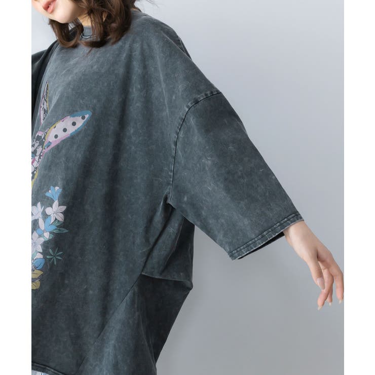 パッチワークウサギ柄ヴィンテージ風プルオーバー | ScoLar | 詳細画像7 