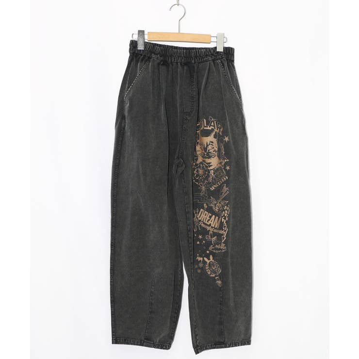 チョーク風柄コクーンパンツ | ScoLar | 詳細画像7 